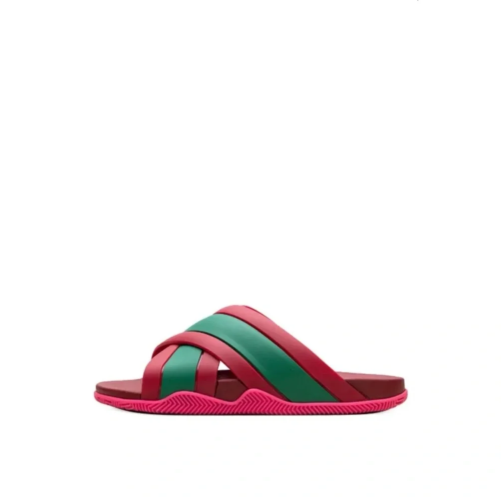 NIB Gucci Red and Green Slides - Picture 4 of 6